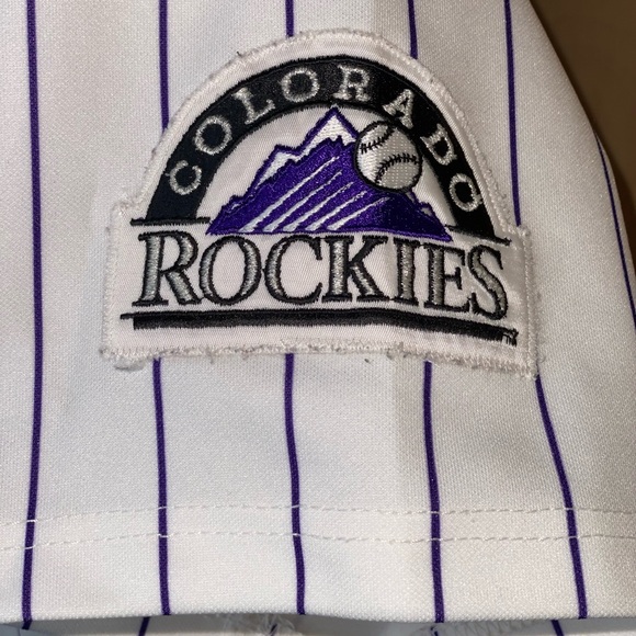 Vintage Colorado Rockies Baseball Jersey Russell Athletic Diamond Collection - Picture 4 of 13